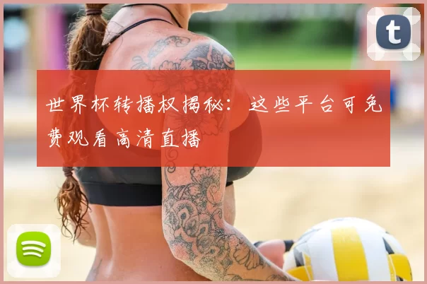 世界杯转播权揭秘:这些平台可免费观看高清直播
