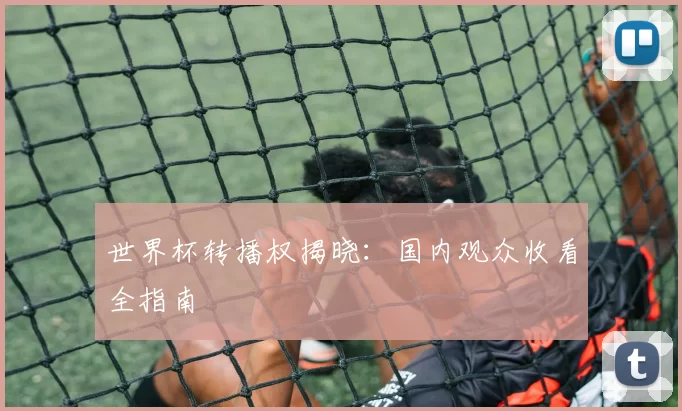 世界杯转播权揭晓:国内观众收看全指南